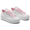 Chuck Taylor All Star Move CX Plateauschuhe „White Sunrise Pink“