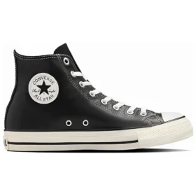 Chuck Taylor All Star Olivgrünes Leder High Top „Black“