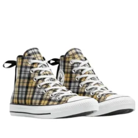 Chuck Taylor All Star Plaid „Schwarz Gelb Weiß“
