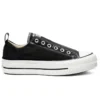 Chuck Taylor All Star Plateau-Slipper mit dicker Sohle „Schwarz-Weiß“