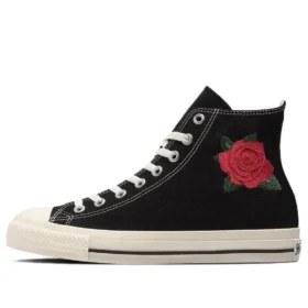 Chuck Taylor All Star Rose Embroidery Hi „Schwarz Weiß Rot“