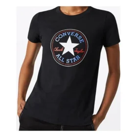 Chuck Taylor All Star Rundhals-Kurzarm-Shirt „Schwarz“ Chuck Taylor All Star Rundhals-Kurzarm-Shirt „Schwarz“