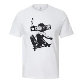 Chuck Taylor All Star Skateboard-Print Kurzarm-Shirt „Weiß“ Chuck Taylor All Star Skateboard-Print Kurzarm-Shirt „Weiß“