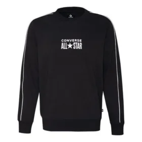Chuck Taylor All Star Track Crew Fleece-Sweatshirt (asiatische Größen) „Schwarz“ Chuck Taylor All Star Track Crew Fleece-Sweatshirt (asiatische Größen) „Schwarz“