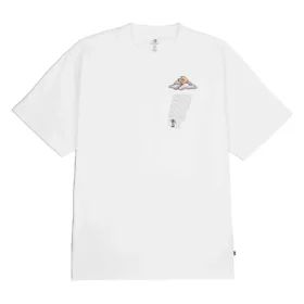 Cloud Pocket Graphic T-Shirt asiatische Größen „Weiß“