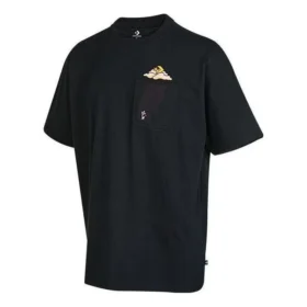 Cloud Pocket T-Shirt (asiatische Größen) „Schwarz“