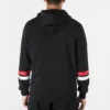 Collegiate Text Pullover Hoodie asiatische Größen „Black“