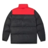 Colorblock-Daunenjacke asiatische Größen „Schwarz Rot“