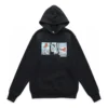 Comic Graphic Hoodie asiatische Größen „Schwarz“