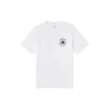 Converse Chuck Printing Strick-Sportshirt für Herren, Rundhalsausschnitt, kurze Ärmel, Weiß
