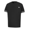 Converse City Kurzarm-T-Shirt für Herren mit kontrastfarbenen Bündchen, Rundhalsausschnitt, schwarz