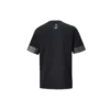 Converse City Kurzarm-T-Shirt für Herren mit kontrastfarbenen Bündchen, Rundhalsausschnitt, schwarz