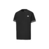 Converse City Kurzarm-T-Shirt für Herren mit kontrastfarbenen Bündchen, Rundhalsausschnitt, schwarz