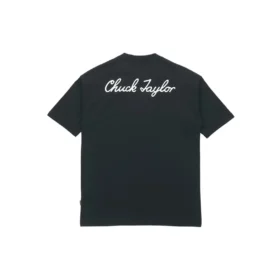Converse Classic Chuck Printing Kurzarm-T-Shirt für Herren, Schwarz