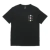Converse Creative Sports Rundhals-T-Shirt für Herren, kurzärmelig, schwarz