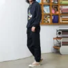 Converse Einfarbige Herren-Sport-Hose mit hoher Taille / Jogginghose / Jogginghose Schwarz