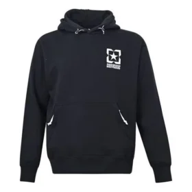 Converse Herren Fleece-Sweatshirt mit Logo in Kontrastfarben – Schwarz Converse Herren Fleece-Sweatshirt mit Logo in Kontrastfarben – Schwarz