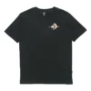 Converse Herren-Freizeit-Sport-T-Shirt mit Muster, kurzärmelig, schwarz