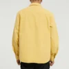 Converse Herren-Freizeitjacke aus gewebtem Stoff mit Knöpfen, Retro-Langarmjacke, Gold