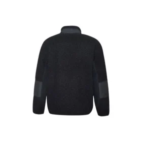 Converse Herren-Jacke mit Stehkragen und Patchwork-Details, schwarz Converse Herren-Jacke mit Stehkragen und Patchwork-Details, schwarz
