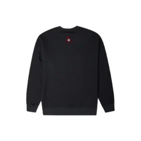 Converse Herren-Pullover aus der Neujahrsserie mit Brusttasche, Fleecefutter und Rundhalsausschnitt, Dunkel-Schwarz Converse Herren-Pullover aus der Neujahrsserie mit Brusttasche, Fleecefutter und Rundhalsausschnitt, Dunkel-Schwarz