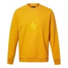 Converse Herren-Pullover mit Rundhalsausschnitt und Logo-Print, gelb