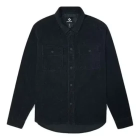 Converse Herren-Sport-Cargo-Jacke aus Cord, schwarz Converse Herren-Sport-Cargo-Jacke aus Cord, schwarz