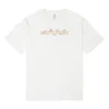 Converse Herren-Sport-Strick-T-Shirt mit Aufdruck, locker geschnitten, kurzärmelig, weiß