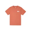 Converse Herren-Sport-T-Shirt mit Regenbogen-Logo-Print, gestrickt, kurzärmelig, rot