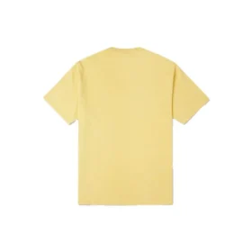 Converse Herren-Sport-T-Shirt mit Stickerei, Rundhalsausschnitt, kurze Ärmel, gelb