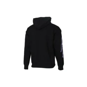 Converse Herren-Sportjacke mit Flash-Logo-Print, mit Fleece gefüttert, schwarz