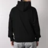 Converse Herren-Sportjacke mit Flash-Logo-Print, mit Fleece gefüttert, schwarz