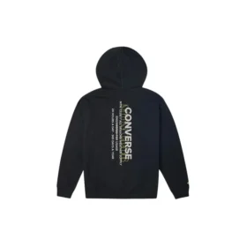 Converse Herren-Sportjacke mit Fleecefutter, schwarz Converse Herren-Sportjacke mit Fleecefutter, schwarz