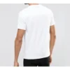 Converse Herren-T-Shirt aus reiner Baumwolle mit Alphabet-Print, kurzärmelig, weiß
