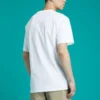 Converse Herren-T-Shirt in Kontrastfarben, lässiger Sport-Print, kurzärmelig, weiß