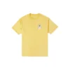 Converse Herren-T-Shirt mit Graffiti-Cartoon-Print, locker sitzend, Rundhalsausschnitt, kurze Ärmel, goldfarben