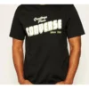 Converse Herren-T-Shirt mit lockerem Alphabet-Aufdruck, kurzärmelig, schwarz