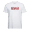 Converse Herren-T-Shirt mit Rundhalsausschnitt und Aufdruck, kurzärmelig, weiß
