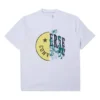 Converse Herren-T-Shirt mit Smiley-Aufdruck, atmungsaktiv, kurzärmelig, weiß