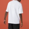 Converse Herren-T-Shirt mit Smiley-Aufdruck, atmungsaktiv, kurzärmelig, weiß