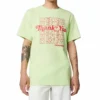 Converse Renew Herren-T-Shirt mit Alphabet-Print, kurzärmelig, grün