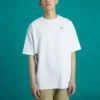 Converse Skate-T-Shirt für Herren mit lockerem Aufdruck, Rundhalsausschnitt und kurzen Ärmeln, weiß