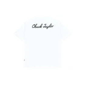 Converse SS22 Classic Chuck Printing Kurzarm-T-Shirt für Herren, Weiß Converse SS22 Classic Chuck Printing Kurzarm-T-Shirt für Herren, Weiß