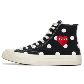 Converse x COMME des GARCONS PLAY Chuck 70 Hi „Black Polka Dot“