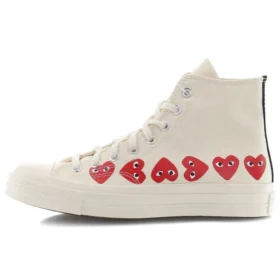 Converse x COMME des GARCONS PLAY Chuck 70 Hi Top „Multi Heart“