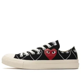 Converse x COMME des GARCONS PLAY Chuck 70 Low Heart Print „Black Red“ Converse x COMME des GARCONS PLAY Chuck 70 Low Heart Print „Black Red“