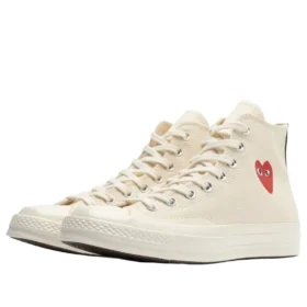 Converse x Comme des Garçons PLAY Chuck 70 Hi „Single Heart Milk“