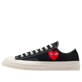 Converse x Comme des Garçons PLAY Chuck 70 Ox „Single Heart Black“