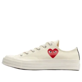 Converse x Comme des Garçons PLAY Chuck 70 Ox „Single Heart Milk“