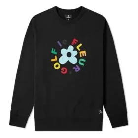 Converse x Golf Le Fleur Crew Sweatshirt asiatische Größen „Black“